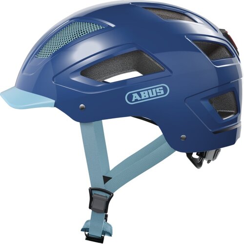 Kask rowerowy ABUS Hyban 2.0 Core Granatowy Miejski z lampką (rozmiar M)