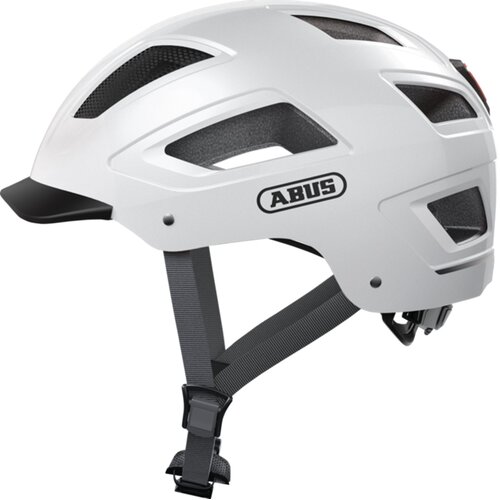Kask rowerowy ABUS Hyban 2.0 Polar Biały Miejski z lampką (rozmiar M)