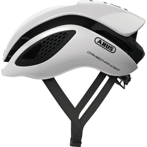 Kask rowerowy ABUS Gamechanger Polar Biało-czarny Szosowy (rozmiar L)