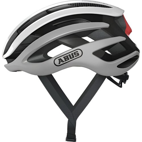Kask rowerowy ABUS AirBreaker Srebrno-biały Szosowy (rozmiar S)