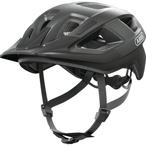 Kask rowerowy ABUS Aduro 3.0 LED Tytanowy Miejski (rozmiar L)
