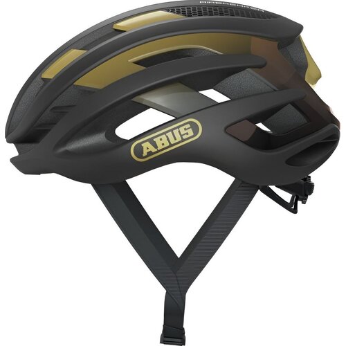 Kask rowerowy ABUS AirBreaker Czarno-złoty Szosowy (rozmiar M)