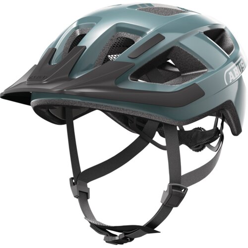 Kask rowerowy ABUS Aduro 3.0 LED Glacier Niebieski Miejski (rozmiar S)