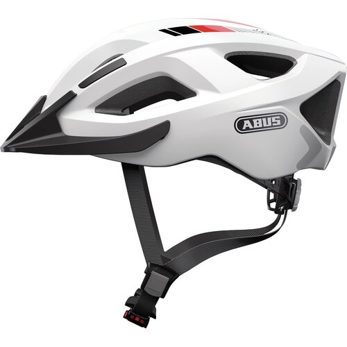 Kask rowerowy ABUS Aduro 2.0 Race Biały Szosowy z lampką (rozmiar L)