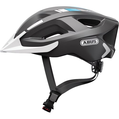 Kask rowerowy ABUS Aduro 2.0 Race Szary Szosowy z lampką (rozmiar S)