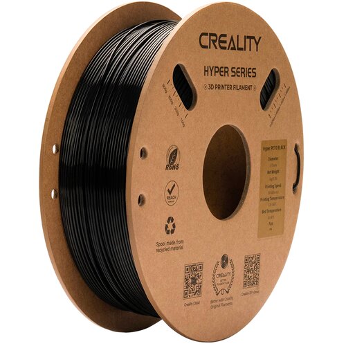 Filament CREALITY Hyper PETG, Średnica 1.75 mm, 1 kg Czarny