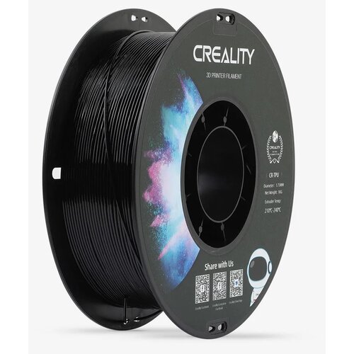 Filament CREALITY TPU, Średnica 1.75 mm, 1 kg Czarny