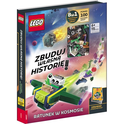 Książka LEGO Books Ratunek w kosmosie Zbuduj własną historię MSB-6601 (okładka twarda)