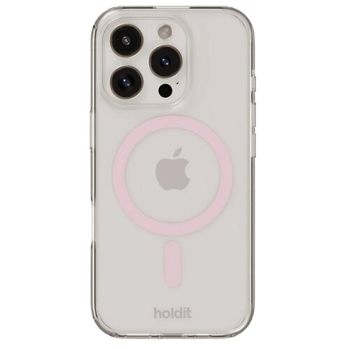 Etui HOLDIT Case MagSafe do Apple iPhone 16 Pro Max Przezroczysto-różowy