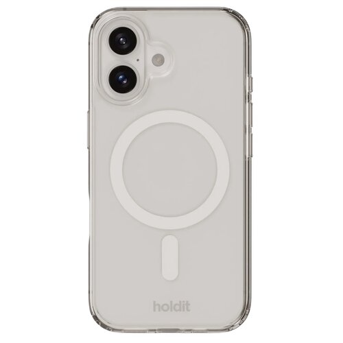 Etui HOLDIT Case MagSafe do Apple iPhone 16 Plus Przezroczysty-biały