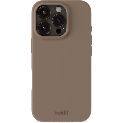 Etui HOLDIT Silicone Case do Apple iPhone 16 Pro Jasno-brązowy
