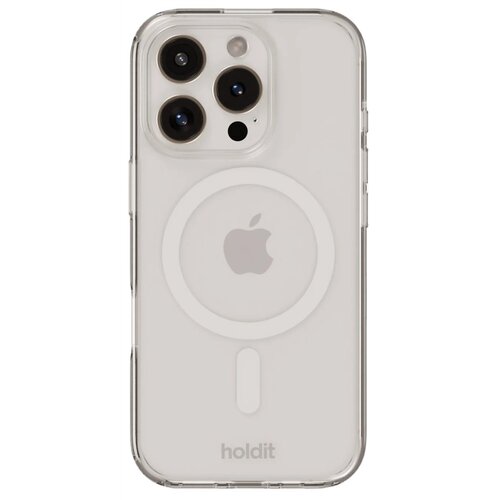 Etui HOLDIT Case MagSafe do Apple iPhone 16 Pro Przezroczysto-biały