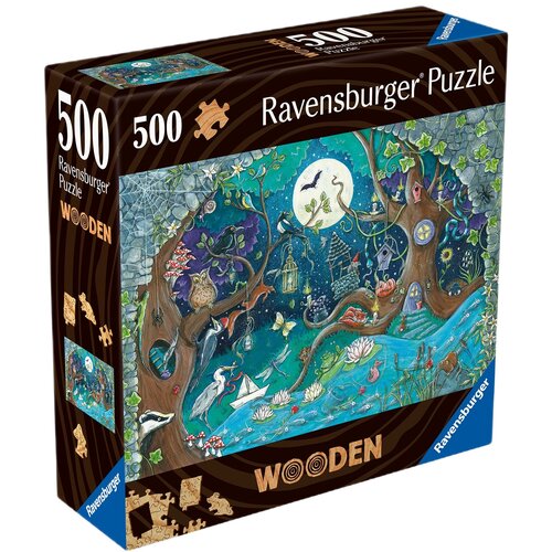 Puzzle RAVENSBURGER Wooden Baśniowy Las 17516 (500 elementów)