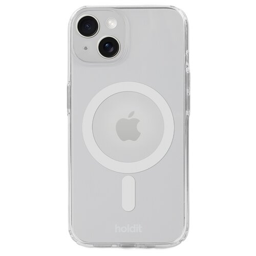 Etui HOLDIT Case MagSafe do Apple iPhone 15/14/13 Przezroczysto-biały