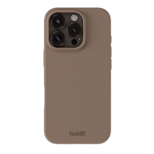 Etui HOLDIT Silicone do Apple iPhone 16 Pro Max Jasnobrązowy