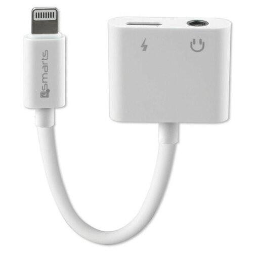 Adapter Lightning - Lightning/Jack 3.5 mm 4SMARTS 468673 Biały