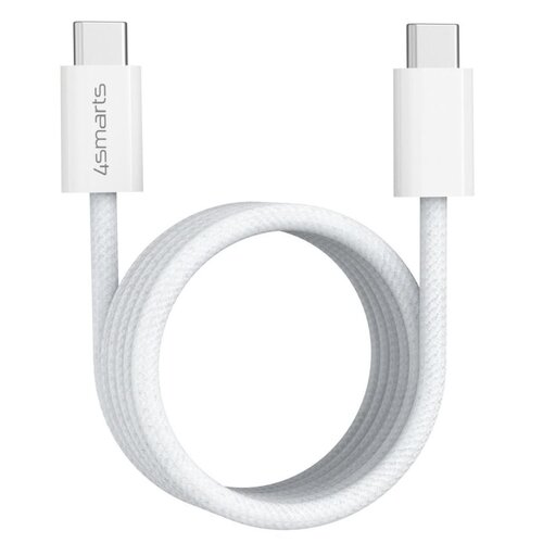 Kabel USB-C - USB-C 4SMARTS KAT06981 100W 5A 1.5 m Biały