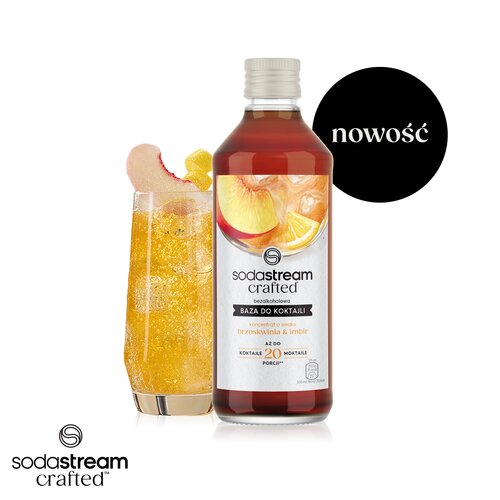 Syrop do saturatorów SODASTREAM Crafted Brzoskwinia i Imbir 330 ml