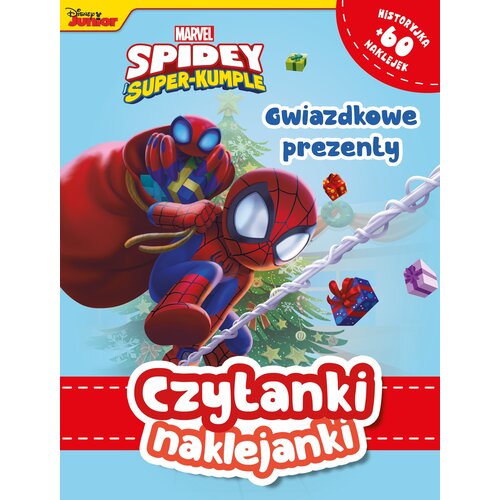 Książka z naklejkami Czytanki naklejanki Gwiazdkowe prezenty Marvel Spidey i Super-kumple (miękka okładka)