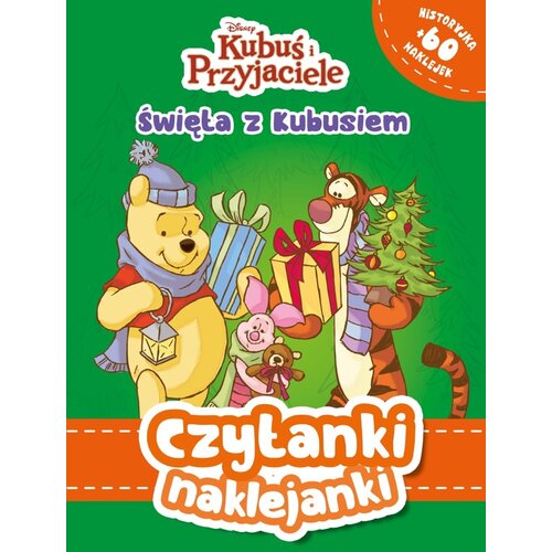 Książka z naklejkami Czytanki naklejanki Święta z Kubusiem Disney Kubuś i Przyjaciele (miękka okładka)
