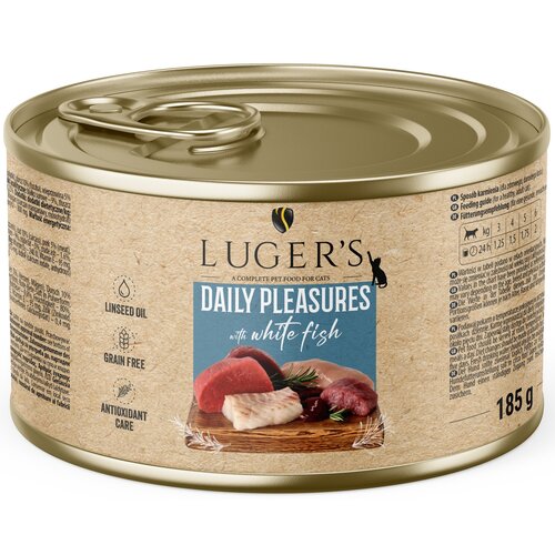 Karma dla kota LUGER'S Daily Pleasures z białą rybą 185 g