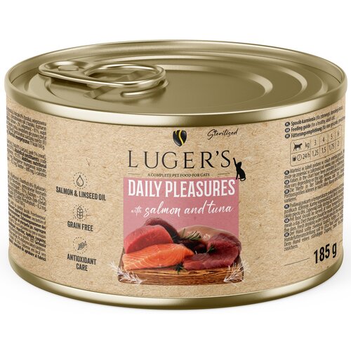Karma dla kota LUGER'S Daily Pleasures Łosoś i tuńczyk 185 g