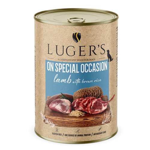 Karma dla psa LUGER'S On Special Occasion Jagnięcina z brązowym ryżem 400 g