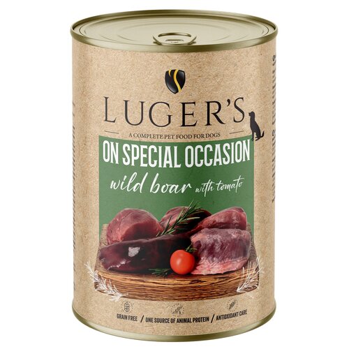 Karma dla psa LUGER'S On Special Occasion Dzik z pomidorem 400 g