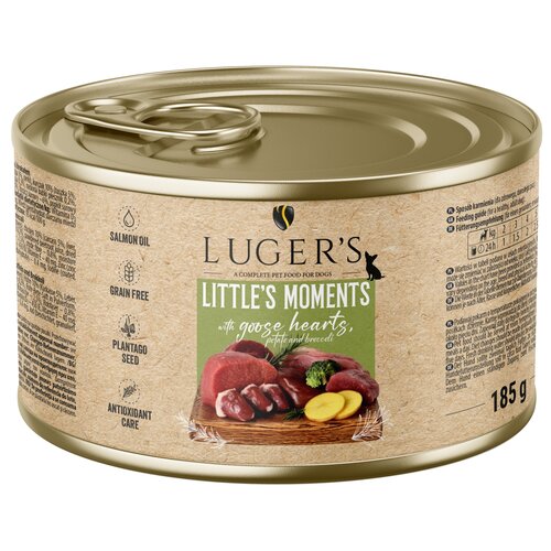 Karma dla psa LUGER'S Little's Moments Gęś z ziemniakiem i brokułem 185 g