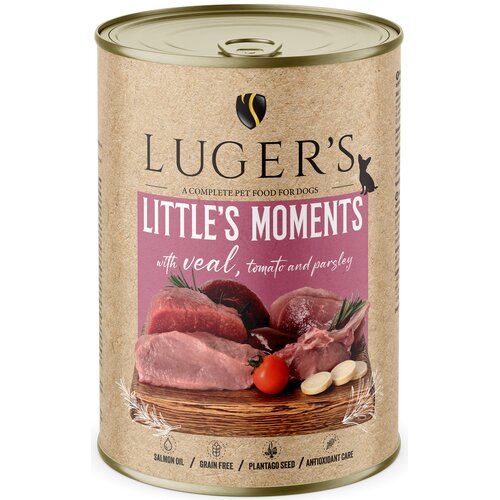 Karma dla psa LUGER'S Little's Moments z cielęciną, pomidorem i pietruszką 400 g