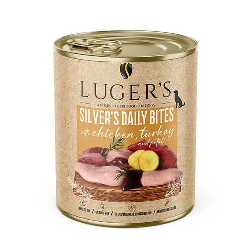 Karma dla psa LUGER'S Silver's Daily Bites z kurczakiem, indykiem i ziemniakiem 800 g
