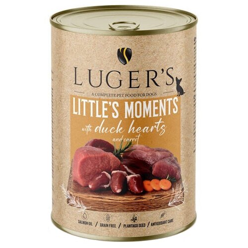 Karma dla psa LUGER'S Little's Moments Serce z kaczki i marchewką 400 g
