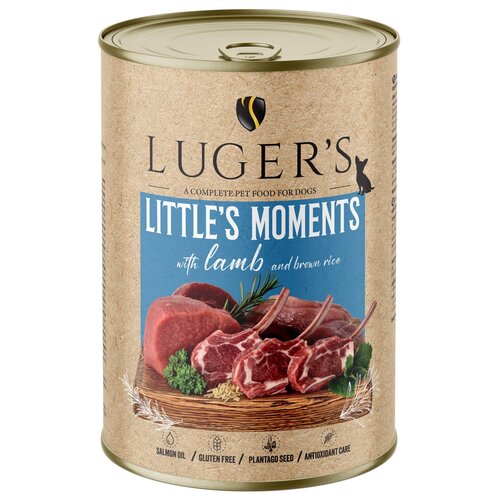Karma dla psa LUGER'S Little's Moments Jagnięcina z ryżem brązowym 400 g