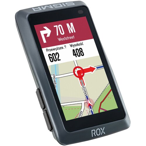 Licznik rowerowy SIGMA Rox 12.1 Evo Basic Set Szary Podświetlany
