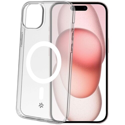Etui CELLY Gelskinmag do Apple iPhone 15 Przezroczysty