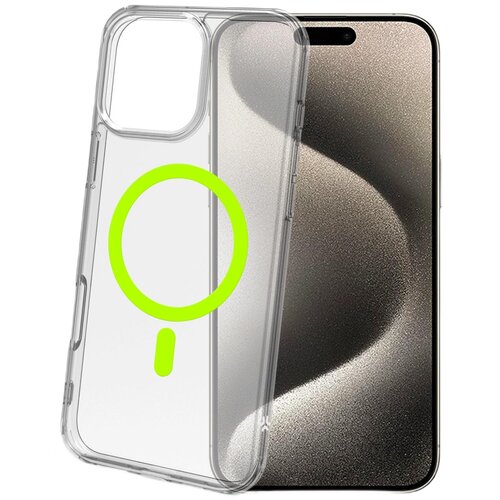 Etui CELLY Gelskinmag do Apple iPhone 16 Pro Przezroczysto-żółty