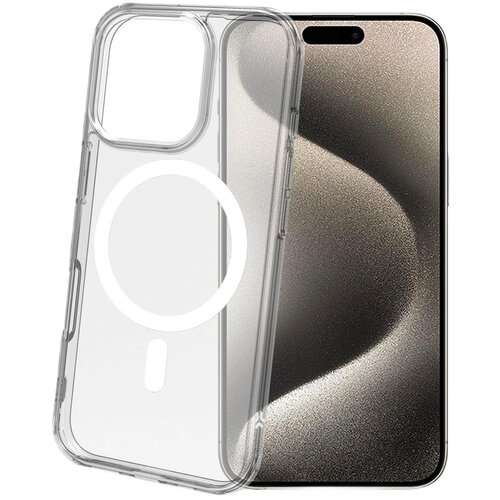 Etui CELLY Gelskinmag do Apple iPhone 16 Pro Przezroczysto-biały