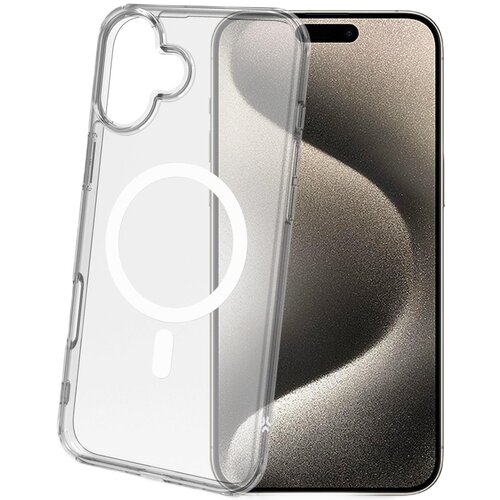 Etui CELLY Gelskinmag do Apple iPhone 16 Plus Przezroczysto-biały