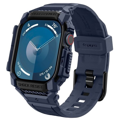 Pasek SPIGEN Rugged Armor Pro do Apple Watch 10 (46 mm) Granatowy