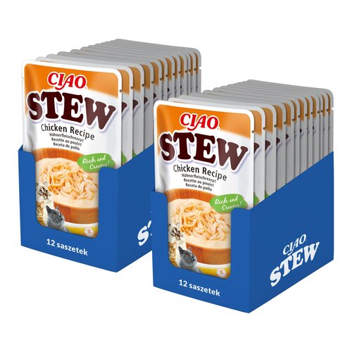 Karma dla kota INABA Ciao Stew Chicken 24 x 40 g
