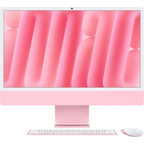 Komputer APPLE iMac 2024 23.5" Retina M4 (10 rdzeni) 24GB RAM 512GB SSD macOS Różowy