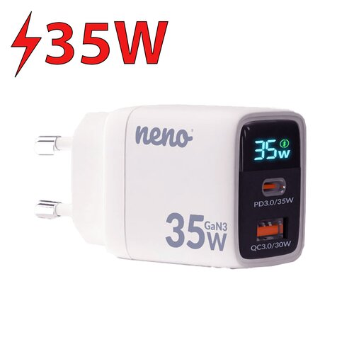 Ładowarka sieciowa NENO 35W GaN3 Biały
