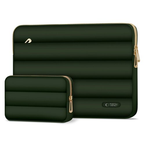 Etui na laptopa TECH-PROTECT Puffy 13-14 cali Ciemnozielony