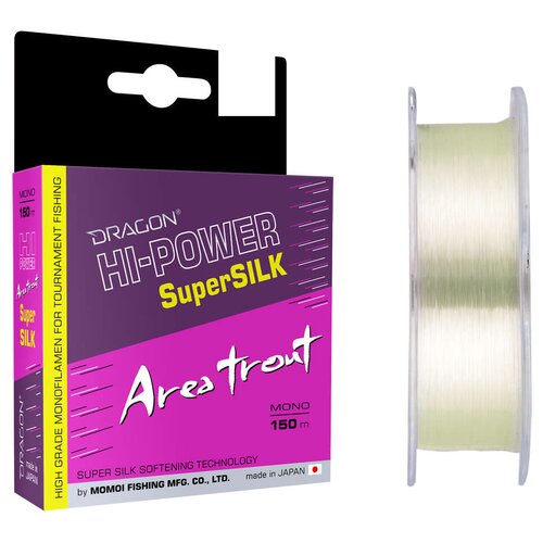 Żyłka DRAGON Hi-Power Super Silk Area Trout 0.16 mm / 150 m Jasnozielony