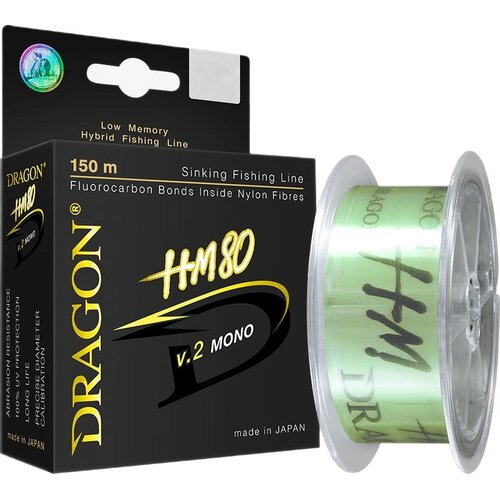 Żyłka DRAGON HM80 V.2 Mono 0.283 mm / 150 m Jasnozielony