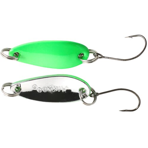 Błystka wahadłowa MIKADO Mini Spoon PMB-I01-1.5-FS 2.4 cm Fluo Zielono-srebrny