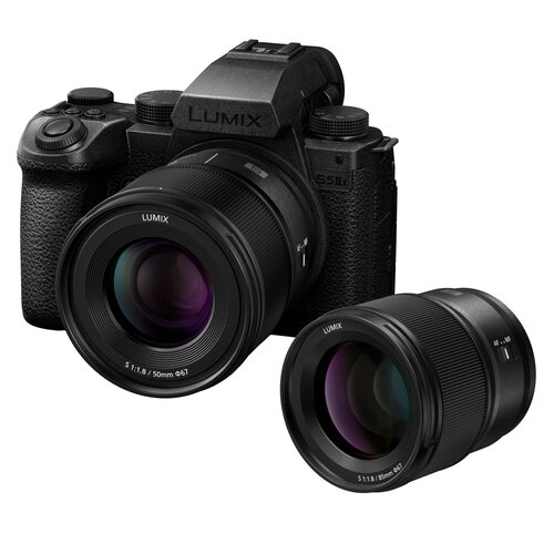 Aparat bezlusterkowy PANASONIC Lumix DC-S5II X (DC-S5M2XCE) Czarny + Obiektyw S-S 50mm f/1.8, Full Frame, 24.2Mpix, 6K30p + Obiektyw PANASONIC S-S85ME 85mm f/1.8