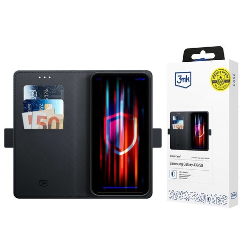 Etui 3MK Wallet Case do Samsung Galaxy A36 5G Czarny
