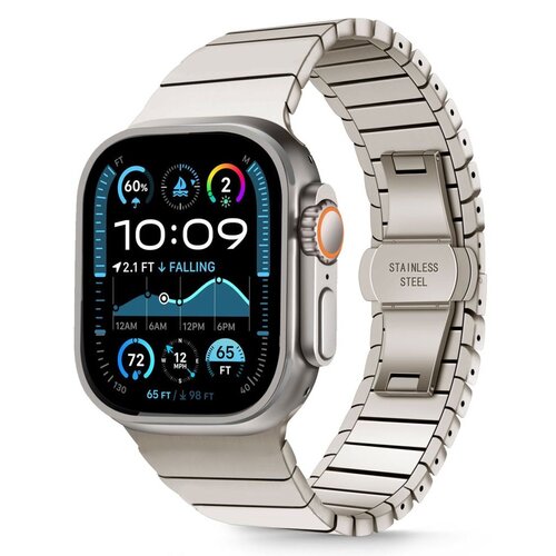 Pasek TECH-PROTECT Linkband do Apple Watch 6/7/8/9/10/SE/Ultra 1/2 (44/45/46/49mm) Tytanowy