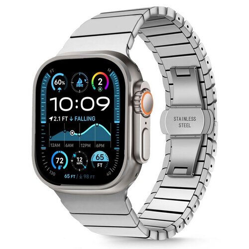 Pasek TECH-PROTECT Linkband do Apple Watch 6/7/8/9/10/SE/Ultra 1/2 (44/45/46/49mm) Srebrny